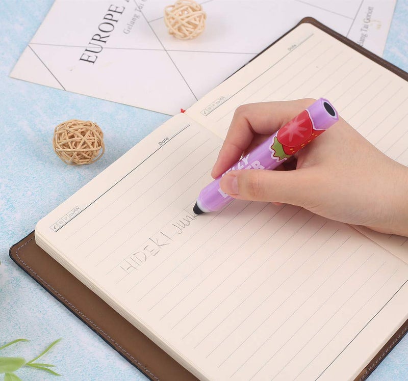 Ipienlee 10pcs Pencil Erasers Eraser Funny Portable Cube Pen-Style Eraser Eraser for Artist 5 Color Jelly Erasers - Image 5